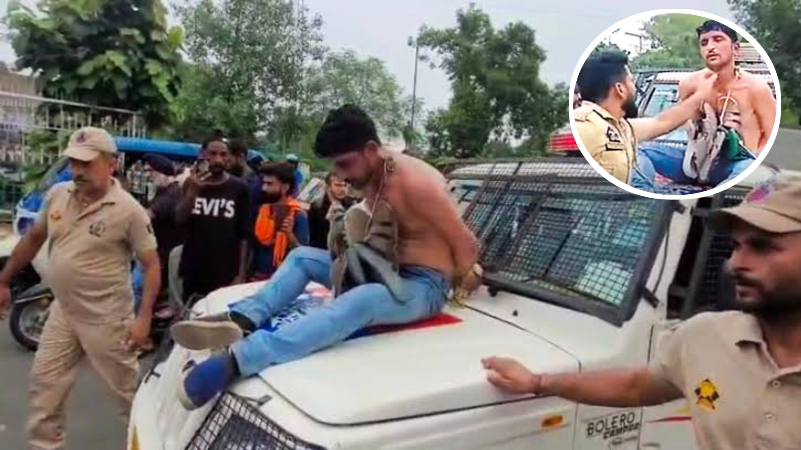 Jammu Cops Parade Thief with Shoes, Probe Ordered